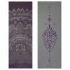 Picture of Gaiam Yoga Mat Premium Print Reversible Extra Thick Non Slip Exercise & Fitness Mat for All Types of Yoga, Pilates & Floor Workouts, Plum Etching, 6mm