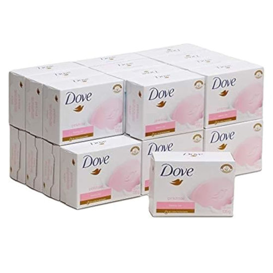 Picture of Dove Beauty Cream Bar Soaps, Pink/Rosa - 135g / 4.76oz x 24 Pack