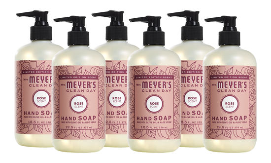 Picture of MRS. MEYER'S CLEAN DAY Liquid Hand Soap,Rose 12.5 Oz, (Pack - 6)