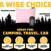 Picture of Wise Owl Outfitters Memory Foam Pillow - Camping Accessories for Backpacking and Travel - Compressible Camping Pillow - Rose, Medium (Pack of 1)