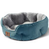 Picture of Asvin Medium Dog Bed for Medium Dogs, Large Cat Beds for Indoor Cats, Pet Bed for Puppy and Kitty, Extra Soft & Machine Washable with Anti-Slip & Water-Resistant Oxford Bottom, Teal, 25 inches