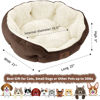 Picture of Asvin Medium Dog Bed for Medium Dogs, Large Cat Beds for Indoor Cats, Pet Bed for Puppy and Kitty, Extra Soft & Machine Washable with Anti-Slip & Water-Resistant Oxford Bottom, Brown, 25 inches