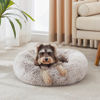 Picture of WESTERN HOME WH Calming Dog & Cat Bed, Anti-Anxiety Donut Cuddler Warming Cozy Soft Round Bed, Fluffy Faux Fur Plush Cushion Bed for Small Medium Dogs and Cats (20"/24"/27"/30")