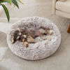 Picture of WESTERN HOME WH Calming Dog & Cat Bed, Anti-Anxiety Donut Cuddler Warming Cozy Soft Round Bed, Fluffy Faux Fur Plush Cushion Bed for Small Medium Dogs and Cats (20"/24"/27"/30")