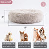 Picture of WESTERN HOME WH Calming Dog & Cat Bed, Anti-Anxiety Donut Cuddler Warming Cozy Soft Round Bed, Fluffy Faux Fur Plush Cushion Bed for Small Medium Dogs and Cats (20"/24"/27"/30")