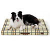 Picture of Bedsure Large Patterned Dog Bed for Large Dogs, Outdoor Waterproof Orthopedic Egg Foam Dog Bed Comfort Pet Mats for Crate with Removable Washable Cover(36"x27", Cream)