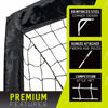 Picture of Franklin Sports Blackhawk Backyard Soccer Goal - Portable Kids Soccer Net - Pop Up Folding Indoor + Outdoor Goals - 6'6" x 3'3" - Black