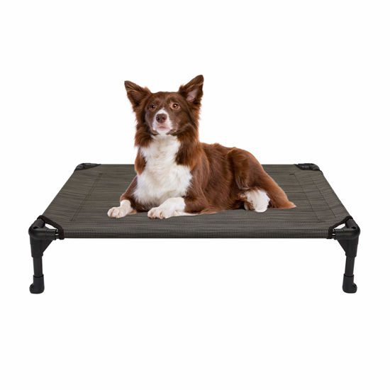 Picture of Veehoo Cooling Elevated Dog Bed, Portable Raised Pet Cot with Washable & Breathable Mesh, No-Slip Feet Durable Dog Cots Bed for Indoor & Outdoor Use, Medium, CWC1803-M