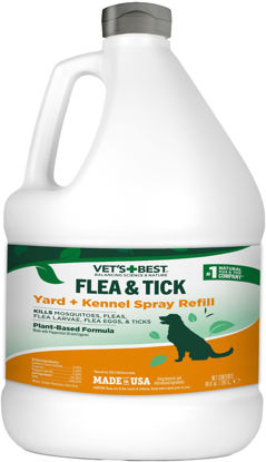 Picture of Vet's Best Flea and Tick Yard and Kennel Spray - Yard Treatment Spray Kills Mosquitoes, Fleas, and Ticks with Certified Natural Oils - Plant Safe - 96 oz Refill