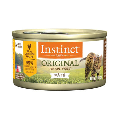 Picture of Instinct Original Grain Free Real Chicken Recipe Natural Wet Canned Cat Food, 3 oz. Cans (Case of 24)