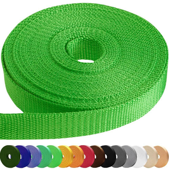 Picture of TECEUM 2 Inch Webbing - Grass Green - 50 Yards - 2” Heavy-Duty Wide Webbing for Climbing Outdoors Indoors Crafting DIY nw