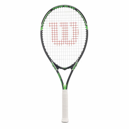 Picture of Wilson Tour Slam Strung Tennis Racquet, 4 1/4-Inch, Black/Green