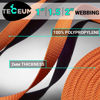 Picture of TECEUM 2 Inch Webbing - Orange - 50 yards - 2” Heavy-Duty Wide Webbing for Climbing Outdoors Indoors Crafting DIY nw