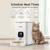 Picture of VOLUAS Automatic Cat Feeders - Timed Pet Feeder for Cats and Dogs with Dry Food Dispenser, Desiccant Bag, Programmable Portion Control, 4 Daily Meals, 10s Voice Recorder