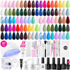 Picture of Beetles Gel Nail Polish Kit with U V Light 97Pcs Travel Holiday 45 Colors Gel Polish Set with Nail Stamp Nail Tips Base Top Coat All Season Gel Polish Starter Kit Manicure Tools Gift for Women Girls