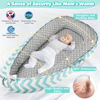 Picture of URMYWO Baby Lounger - Baby Lounger For Newborn, Breathable & Soft Baby Nest Cover Co Sleeping for baby 0-24 Months, Babies Essentials Gifts, Portable Infant Lounger Baby Floor Seat for Home and Travel