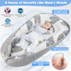 Picture of URMYWO Baby Lounger - Baby Lounger For Newborn, Breathable & Soft Baby Nest Cover Co Sleeping for baby 0-24 Months, Babies Essentials Gifts, Portable Infant Lounger Baby Floor Seat for Home and Travel