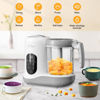 Picture of BEAR 2024 Baby Food Maker | One Step Baby Food Processor Steamer Puree Blender | Auto Cooking & Grinding | Baby Food Puree Maker with Self Cleans | Touch Screen Control, White