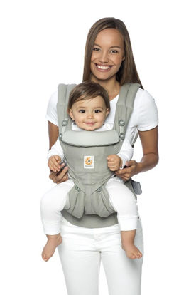 Picture of Ergobaby Omni 360 All-Position Baby Carrier for Newborn to Toddler with Lumbar Support (7-45 Pounds), Pearl Grey, One Size (Pack of 1)