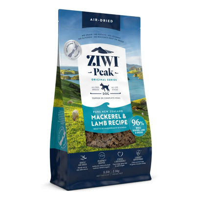 Picture of ZIWI Peak Air-Dried Dog Food - Mackerel & Lamb - All Natural, High Protein, Grain Free, Limited Ingredient w/ Superfoods (88oz)