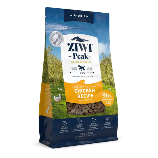 Picture of ZIWI Peak Air-Dried Dog Food - Chicken - All Natural, High Protein, Grain Free, Limited Ingredient w/ Superfoods (88oz)