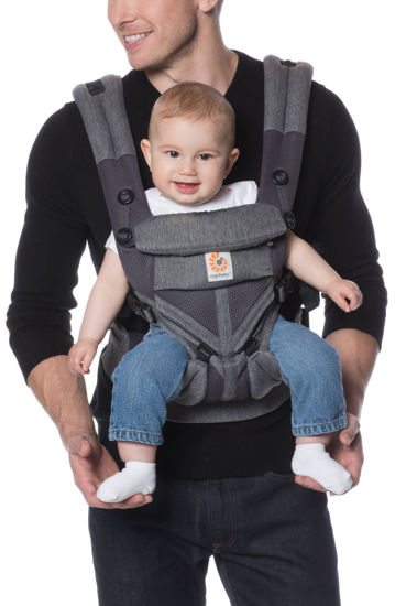 Picture of Ergobaby Omni 360 All-Position Baby Carrier for Newborn to Toddler with Lumbar Support & Cool Air Mesh (7-45 Lb), Classic Weave