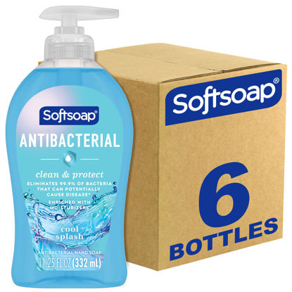 Picture of Softsoap Clean & Protect Antibacterial Liquid Hand Soap, Cool Splash Hand Soap, 11.25 Ounce, 6 Pack