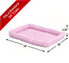 Picture of MidWest Homes for Pets Bolster Dog Bed 24L-Inch Pink Dog Bed or Cat Bed w/ Comfortable Bolster | Ideal for "Small" Dog Breeds & Fits a 24-Inch Dog Crate | Easy Maintenance Machine Wash & Dry