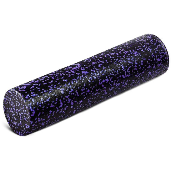 Picture of Yes4All High Density Foam Roller for Back, Variety of Sizes & Colors for Yoga, Pilates - Purple Speckled - 24 Inches