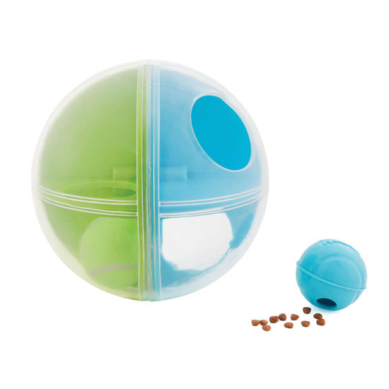 Picture of Outward Hound Nina Ottosson A-Maze Ball Dog Puzzle Interactive Treat Ball Dog Enrichment Dog Toy, Level 2 Intermediate, Green