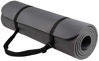 Picture of Signature Fitness All Purpose 1/2-Inch Extra Thick High Density Anti-Tear Exercise Yoga Mat with Carrying Strap, Gray