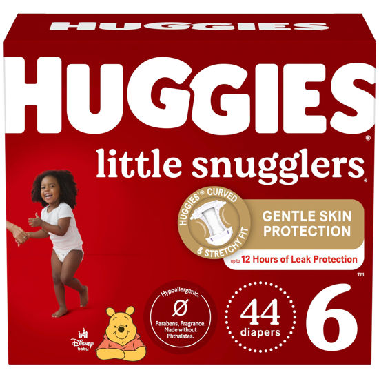 Picture of Huggies Size 6 Diapers, Little Snugglers Baby Diapers, Size 6 (35+ lbs), 44 Count