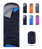 Picture of Sleeping Bags for Adults Backpacking Lightweight Waterproof- Cold Weather Sleeping Bag for Girls Boys Mens for Warm Camping Hiking Outdoor Travel Hunting with Compression Bags（Navy Blue）