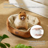 Picture of Bedsure Dog Beds for Small Dogs - Round Cat Beds for Indoor Cats, Washable Pet Bed for Puppy and Kitten with Slip-Resistant Bottom, 25 Inches, Terracotta