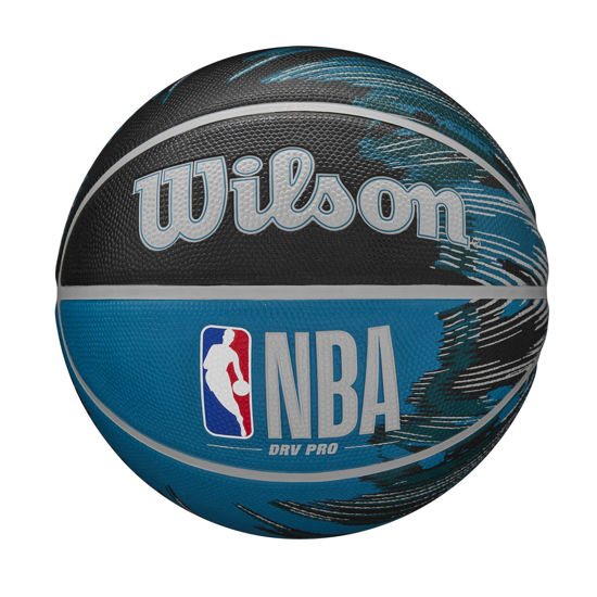 Picture of WILSON NBA DRV Pro Streak Outdoor Basketball - Size 7-29.5", Black/Blue