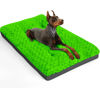 Picture of POCBLUE Deluxe Washable Dog Bed for Large Dogs Dog Crate Mat 36 Inch Comfy Fluffy Kennel Pad Anti-Slip for Dogs Up to 70 lbs, 36" x 23", Green