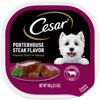 Picture of CESAR Wet Dog Food Classic Loaf in Sauce Porterhouse Steak Flavor, (24) 3.5 oz. Easy Peel Trays