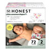 Picture of The Honest Company Clean Conscious Diapers | Plant-Based, Sustainable | Young at Heart + Rose Blossom | Club Box, Size 2 (12-18 lbs), 72 Count