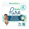 Picture of Pampers Pure Protection Diapers Newborn - Size 0, 76 Count, Hypoallergenic Premium Disposable Baby Diapers