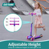 Picture of Gotrax KS1 Kids Kick Scooter, LED Lighted Wheels and 3 Adjustable Height Handlebars, Lean-to-Steer & Widen Anti-Slip Deck, 3 Wheel Scooter for Boys & Girls Ages 2-8 and up to 100 Lbs