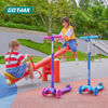 Picture of Gotrax KS1 Kids Kick Scooter, LED Lighted Wheels and 3 Adjustable Height Handlebars, Lean-to-Steer & Widen Anti-Slip Deck, 3 Wheel Scooter for Boys & Girls Ages 2-8 and up to 100 Lbs