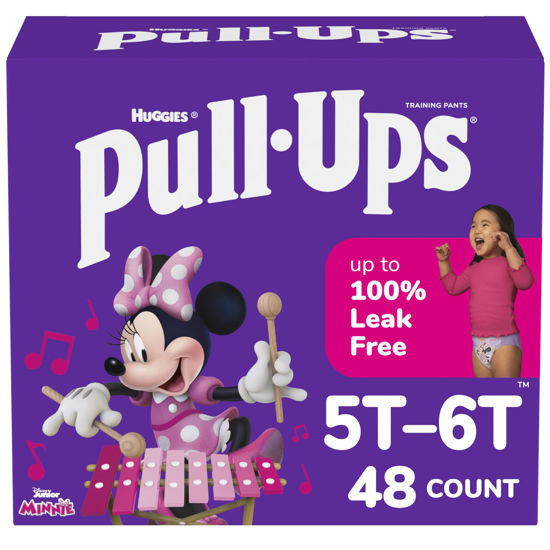 Picture of Pull-Ups Girls' Potty Training Pants, Size 5T-6T Training Underwear (50+ lbs), 48 Count