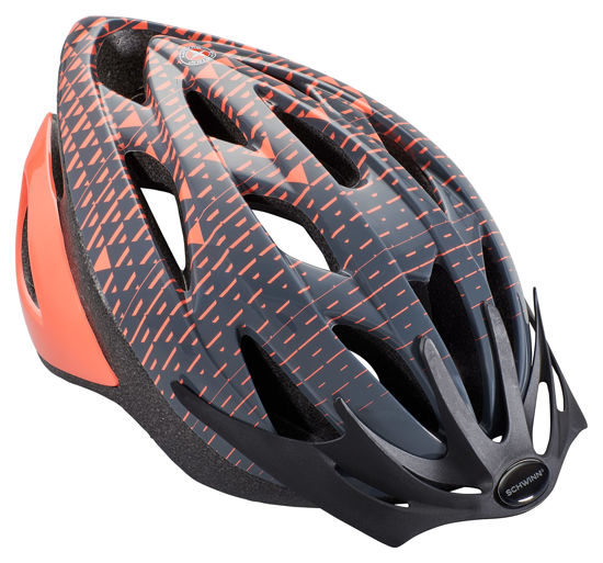 Picture of Schwinn Thrasher Bike Helmet for Adult Men Women, Ages 14 and Up with Suggested Fit 58 to 62cm, Non-Lighted, Lightweight with Adjustable Side and Chin Straps, Coral