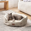 Picture of Bedsure Dog Beds for Small Dogs - Round Cat Beds for Indoor Cats, Washable Pet Bed for Puppy and Kitten with Slip-Resistant Bottom, 25 Inches, Taupe