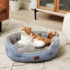 Picture of Bedsure Dog Beds for Small Dogs - Round Cat Beds for Indoor Cats, Washable Pet Bed for Puppy and Kitten with Slip-Resistant Bottom, 25 Inches, Allure