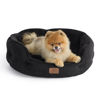 Picture of Bedsure Dog Beds for Small Dogs - Round Cat Beds for Indoor Cats, Washable Pet Bed for Puppy and Kitten with Slip-Resistant Bottom, 25 Inches, Black