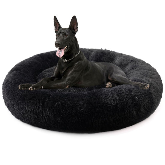 Picture of Dog Bed for Small Medium Large Dogs, 27 inch Calming Dogs Bed, Washable-Round Cozy Soft Pet Bed for Puppy and Kitten with Slip-Resistant Bottom