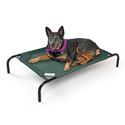 Picture of Coolaroo The Original Cooling Elevated Pet Bed, Medium, Brunswick Green