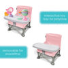 Picture of Summer Infant Pop ‘N Sit Eat ‘N Play (Pink) Baby Pop Up Chair for Meals and Playtime with Removable Tray and Toys, Portable Booster Folds for Travel