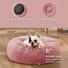 Picture of Bedsure Calming Dog Bed for Small Dogs - Donut Washable Small Pet Bed, 23 inches Anti-Slip Round Fluffy Plush Faux Fur Large Cat Bed, Fits up to 25 lbs Pets, Mauve Blush